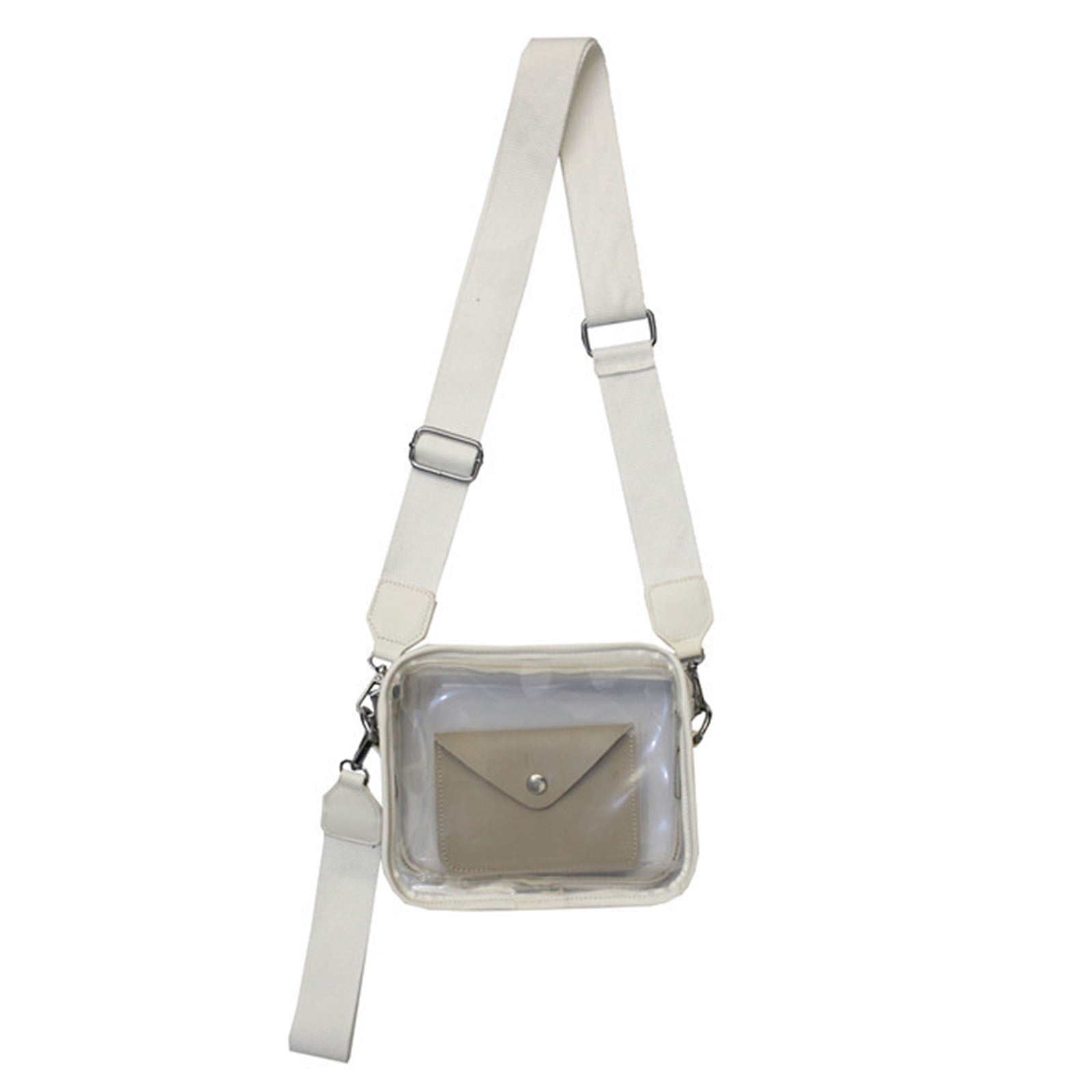 Clear Crossbody Purse Bag Stadium Approved Messenger Bags Adjustable