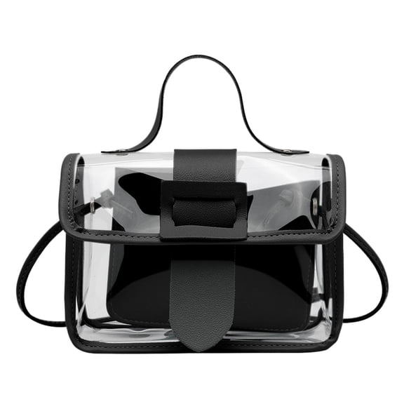 Clear Crossbody Purse Bag Stadium Approved with Inner Pocket for Concerts Festivals and Sports Events Cosmetic Bag for Easy and Style
