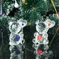 thumbnail image 1 of Clear Crystal Bear Figurine Valentine's Day Gift I Love You Faux Crystal Bear Ornament Collectible Tabletop Bear Statue for Wedding Birthday Party Gift, 1 of 9