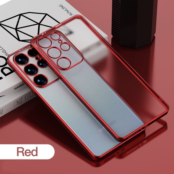 Clear Crystal Case for Samsung Galaxy S22 Ultra, Transparent Slim Phone Cover with Anti-drop Buffer Layer Upgrade Lens Shockproof Case for Samsung Galaxy S22 Ultra 5G Drop Protection, Black