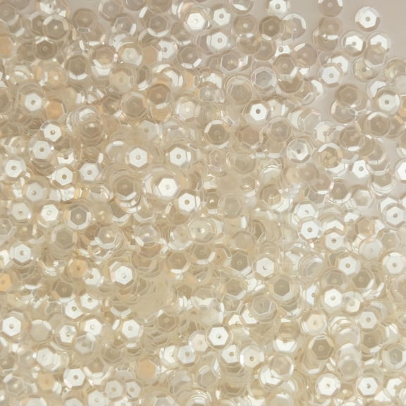 Clear Crystal Cup Sequins 6mm Luster Shine Made in USA