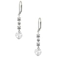 thumbnail image 1 of Clear Crystal Heart Crystal Madison Leverback Earrings, 1 of 2