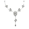 thumbnail image 1 of Clear Crystal Necklace Earrings Set, 1 of 5