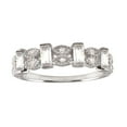 thumbnail image 1 of Clear Cubic Zirconia Evil Eye Patterns Ring Rhodium Plated Sterling Silver Size 6, 1 of 3