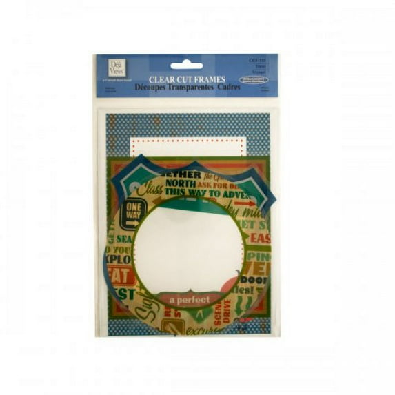 Clear Cut Travel Frames With Metallic Accents