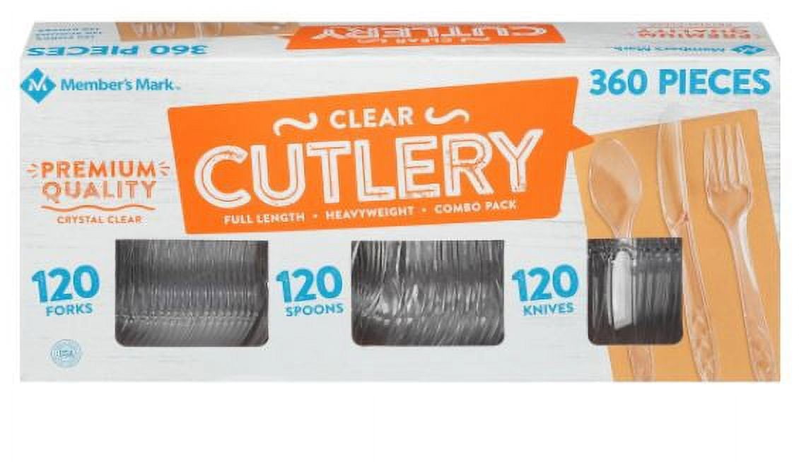 Clear Cutlery Combo Pack (360 ct.)