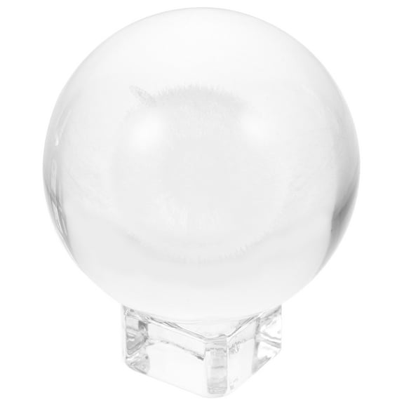 Leifggao Clear Dandelion Crystal Ball With Stand Desktop Decoration Crystal Ball Decor For Home Office