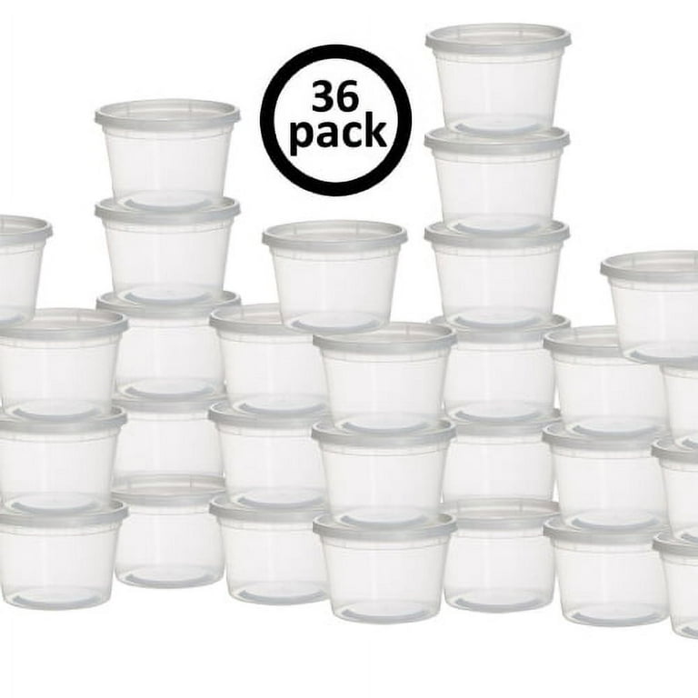 Clear 36 oz. Two-Compartment Large Snack Box (20-16 oz.)