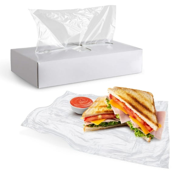 APQ Supply Food Service Disposable Plastic Wraps, 12 x 10.75 Inch Sheets, 10000 Count