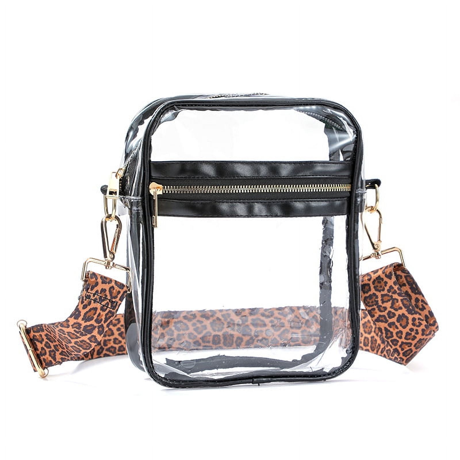 DNAKEN Clear Delicate Crossbody Purse Bag Stadium Approved Transparent Bag for Festivals Sports Events Small Concerts Bag Women s Size