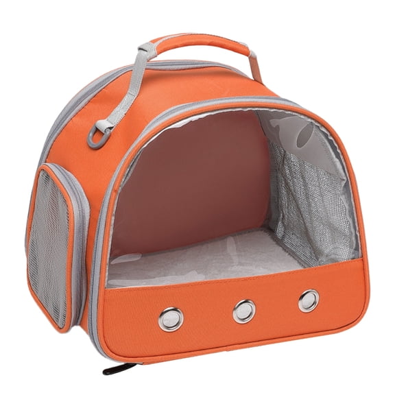 Clear Designed Pet Carrier Bag with Widening Handle& Mesh Window Small Pet Travel Camping Bag Package Bag