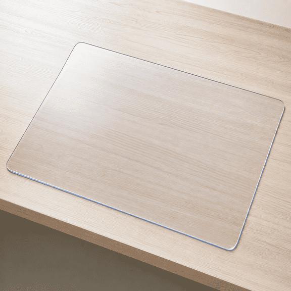 Clear Desk Mat 16 x 24 Inch PVC Desk Protector Pad Waterproof Writing Mat for Office Computer Desk Dining Table