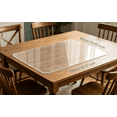 thumbnail image 1 of Clear PVC Desk Mat, 39.4" x 19.7" Large Transparent Table Protector – Non-Slip, Waterproof, Wipeable Desktop Pad for Home Office, Computer, Writing, and Dining Table, 1 of 5