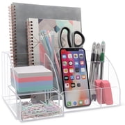 Clear Acrylic Desk Organizer For Home Office Supplies Accessories