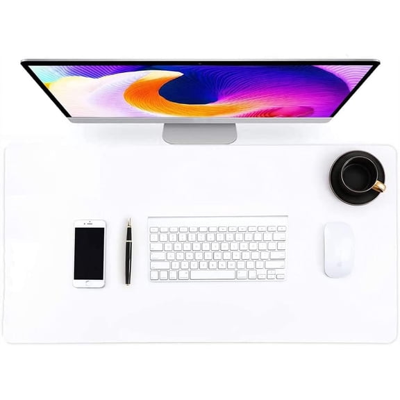 Clear Desk Pad,Transparent Desk Mat,PVC Round Edge Table Cover,Large Desk Protector,Computer Gaming Laptop Desk Mat,Large Desk Blotter for Office Home