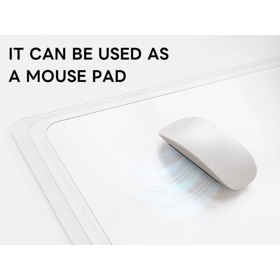Clear Desk mat,Non-Slip PVC Clear Desk Pad for Keyboard & Mouse,Large Mouse Pad,Heat Resistant & Waterproof Desk Protector Mat,Frosted Transparent Desk Writing Mat for Office & Home(55x28inch)