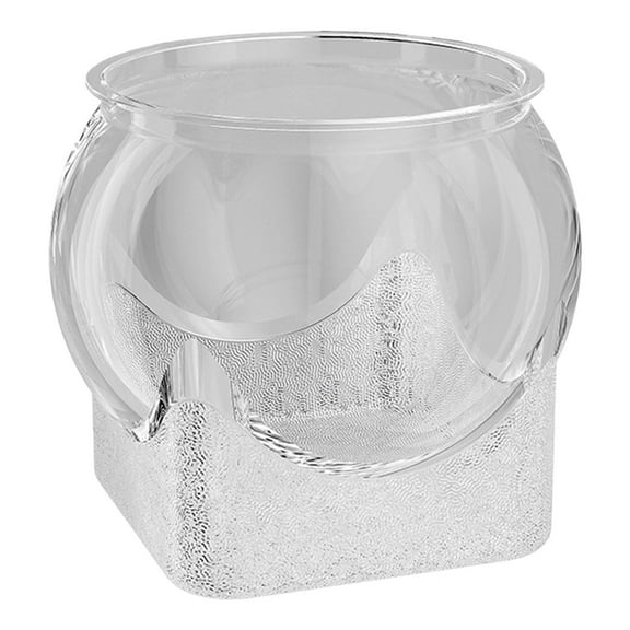 Clear Fish Bowl - Mini Aquarium Fish Tank, Round Bubble Bowl for Aquatic Plants, Hydroponic Planter, Daffodil Pot, Shallow Vase for Home Decor