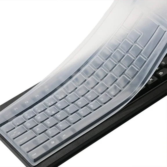 Clear Desktop Computer Keyboard Cover Skin For Pc 104/107 Keys Standard