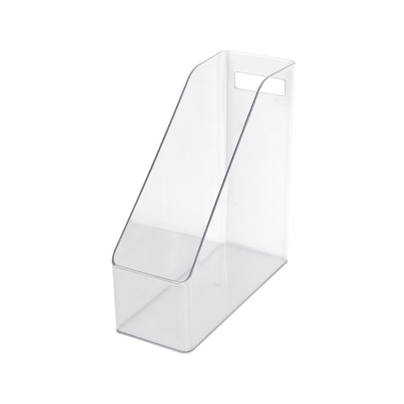 Clear Desktop Organizer File Holder Thickened Plastic Book Storage Box ...