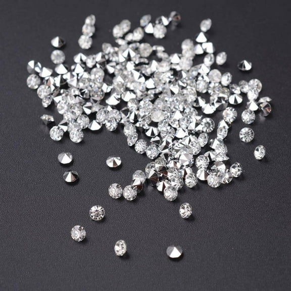 Clear Diamond, 5000PCS Diamonds Resin Diamond Crystals Gems for Home Decoration Wedding Display Fillers and Crafts , White