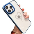 thumbnail image 1 of Clear Diamond Love Heart Case for iPhone 14 Pro Max 6.7-inch,Cute Bling Glitter Rhinestone Plating Camera Lens Protection Shockproof Back Cover Cases for Women Girls(Blue), 1 of 12
