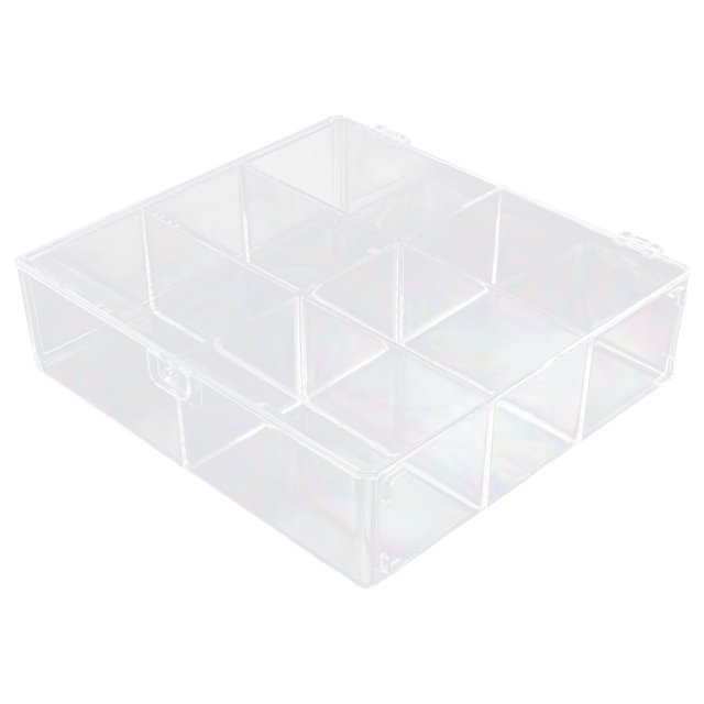 Clear Display Case Clear Figure Display Box Compartments Display Case