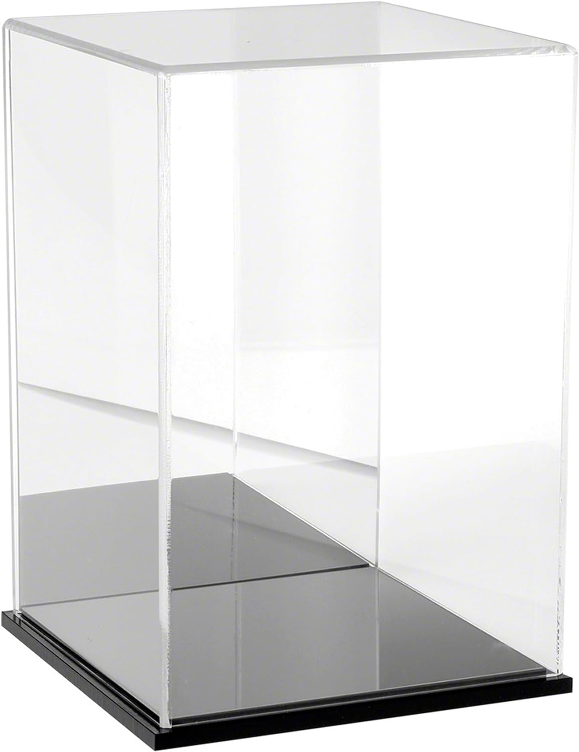 Clear Display Case with Black Base (Mirror Back), 8