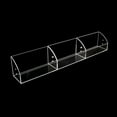 thumbnail image 1 of Clear Display Risers Stand 1 2 3 Tiers Acrylic Display Shelf with Divider Cupcakes Dessert Stand Figures Organizers Rack, 1 of 8