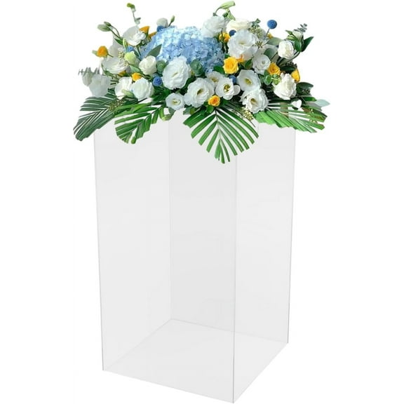 Clear Display Stand Acrylic,11.81*23.62in Thickened Acrylic Display Stands Collection Display Case,Clear Garage Kit Designer Toy Jewelry Showcase Display Riser Stands for Home Gallery Show
