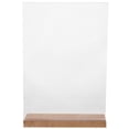 thumbnail image 1 of Clear Display Stand Board Menu Holder for Table Cafeteira Acrylic Trays Shelf Wood, 1 of 6