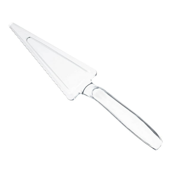 Smarty 9.7" Clear Disposable Plastic Cake Cutter/Lifter 60ct