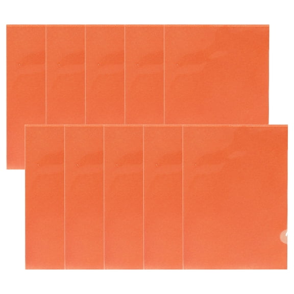 Clear Document Folder, Plastic Sleeves for Paper, Plastic File Folders Paper Sleeves Protector, Heavy Duty Poly File Jacket Sleeves Pocket Folder Cover, 10 Pcs, 8.66 x 12.2"