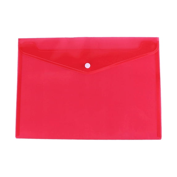 Clear Document Folders File Folders,Plastic Envelopes Poly Envelopes,Plastic File Folder,Letter A4 Size File Folder,Teacher School Office Supplies Organization Storage,Red,1-Pack