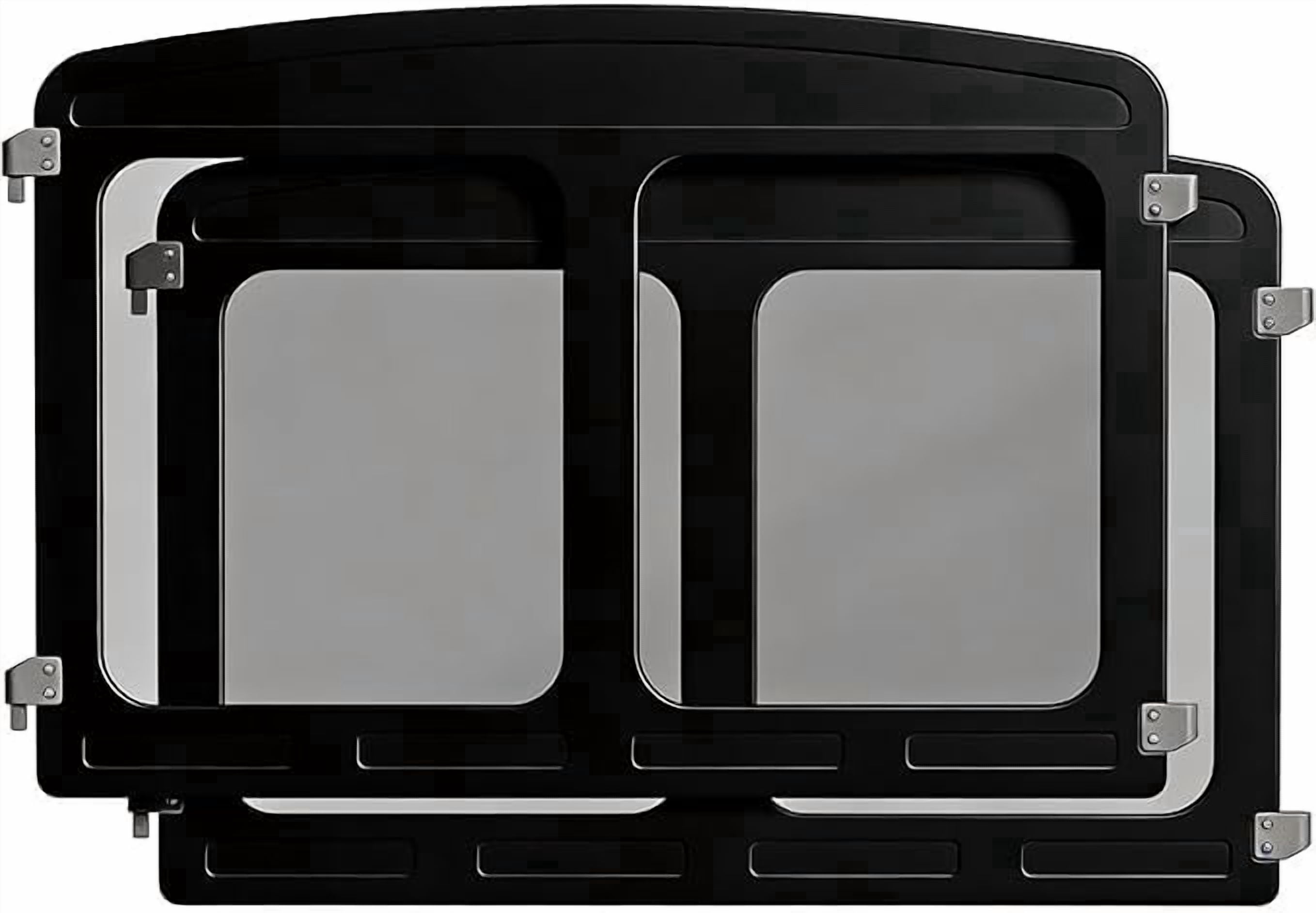 Clear Dog Playpen Expansion Kit - Height 24 Inch, 2 Panels, Black