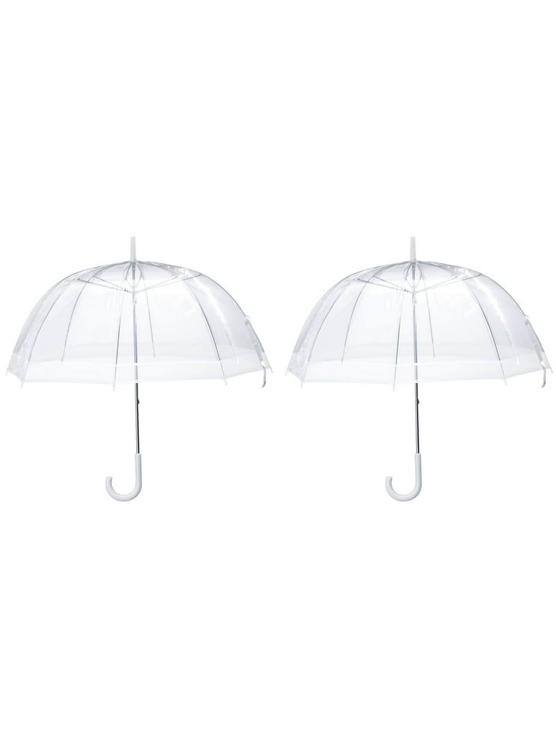 Clear Dome Umbrella, 29” Diameter, Transparent Outdoor Handheld