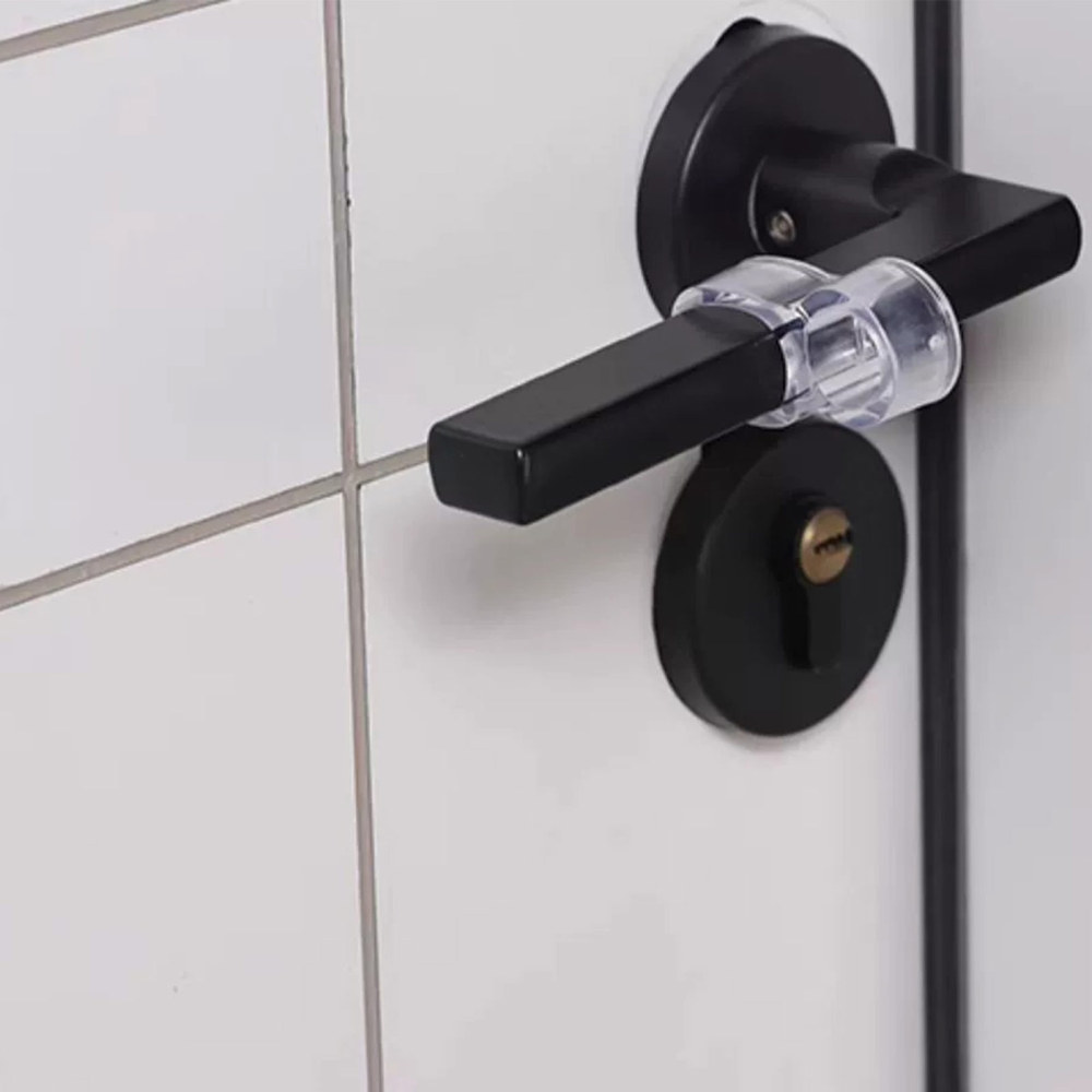 Clear Door Stoppers Handle Buffer Noise Canceling from Door Knobs