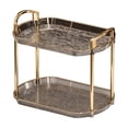 thumbnail image 1 of Clear Double Layer Bathroom & Cosmetic Storage Rack | Desktop Organizer for Vanity, Ornaments, and Daily Necessities, Durable Plastic Design, 1 of 5