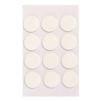 Clear Double Sided Tape, White Removable Round Stickers, 12Pc Clear Double Sided Tape Dots, Removable Sticky Adhesive for Crafts Decor, by Goohae