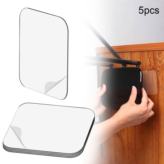 Clear Double-Sided Waterproof Mounting Tape for Metal, 5 Pcs, 2.36" – Heavy Duty, Reusable, Indoor & Outdoor Use