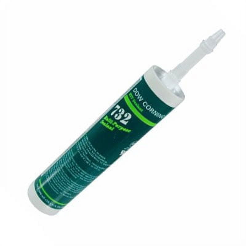 Clear Dow Corning 732 Multi-Purpose Silicone Sealant – 10 Oz Cartridge (Pack Of 6 Tubes) For Waterproof Sealing & Bonding