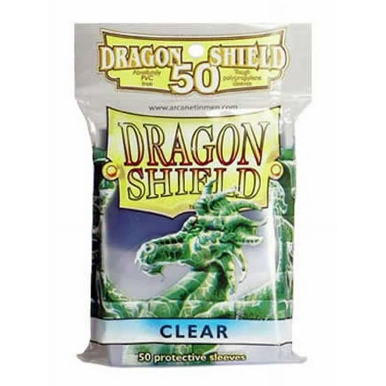 Dragon Shield: Standard 50ct Sleeves - Clear (Classic) - Walmart.com