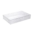 thumbnail image 1 of Clear Drawer Organizer Bin - Stackable PET Plastic Storage Box with Textured Wave Design for Vanity, Desk, Bathroom, Kitchen - Durable & Lightweight Clear, 1 of 6