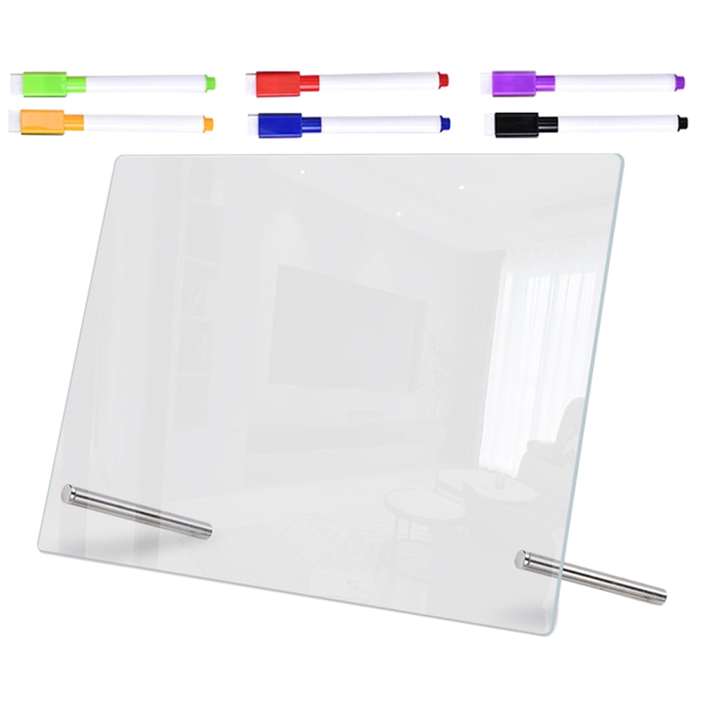 Clear Dry Erase Board Table Acrylic Note Refrigerator Mini Writing Desk Plate Office