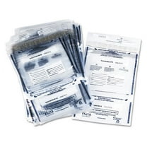 Iconex 94190071 11 x 15 in. Plastic Clear Dual Deposit Bags, Tamper Evident - 100 Bags per Pack