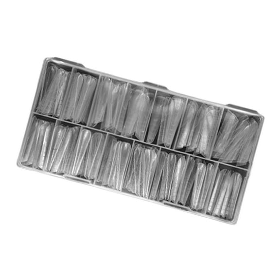 Clear Duals Form Acrylic Nails Systems UVS Gel Nails Mold Full Covers Fasle Nails Tip with Scale Manicure Pedicure Tool
