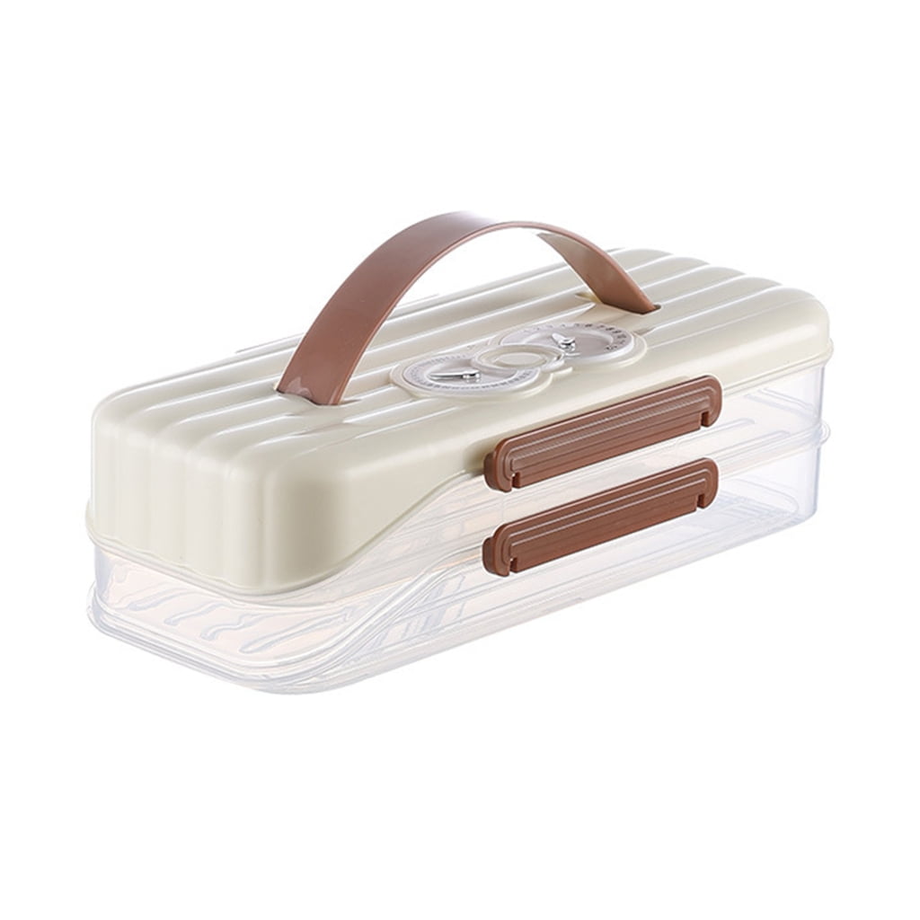 Clear Dumpling and Wonton Storage Box Stackable Freezer Container With ...