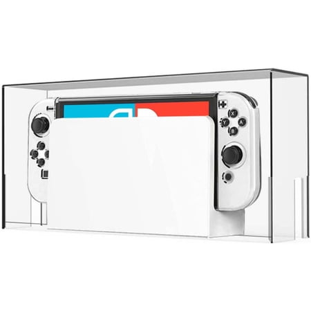 Clear Dust Display Box Cover for Switch/OLED Dock (only Cover), Waterproof and dustproof Clear Protective Case Support Nintendo Switch/OLED Dock