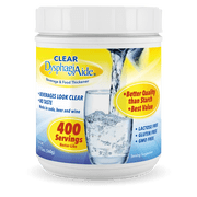 Clear DysphagiAide Thickener, 400 Serving 19.75 oz Jar, Xanthan Gum Powder for all IDDSI Thickness Levels