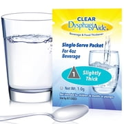 Clear DysphagiAide Thickener, IDDSI Level 1 Slightly Thick, Single Serve Packets, 24 Count
