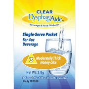 Clear DysphagiAide Thickener, IDDSI Level 3 Moderately Thick, Single Serve Packets, 20 Count